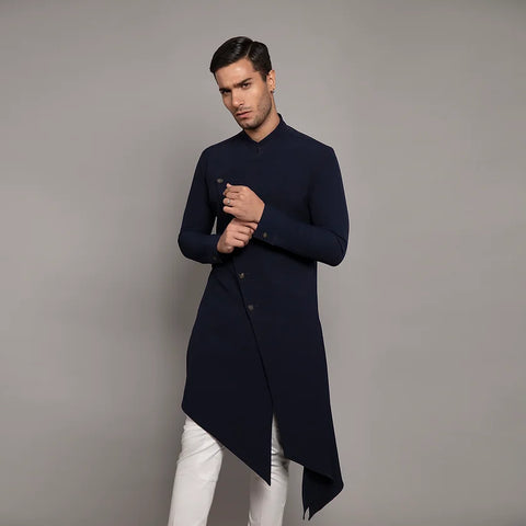 Kurta Set RS144 Navy Blue THE HOUSE OF GOVINDA