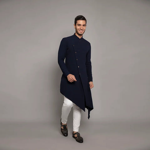 Kurta Set RS144 Navy Blue THE HOUSE OF GOVINDA