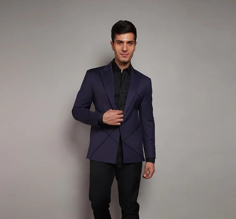 Cocktail Jacket RJ255 DarkPurple THE HOUSE OF GOVINDA