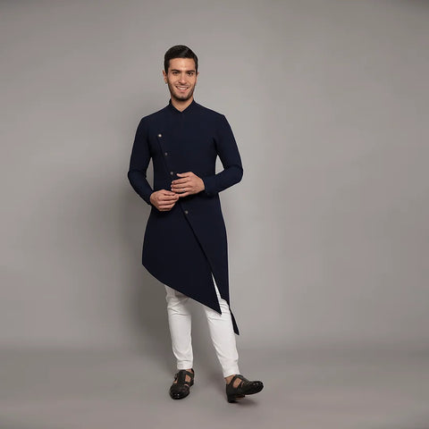 Kurta Set RS144 Navy Blue THE HOUSE OF GOVINDA