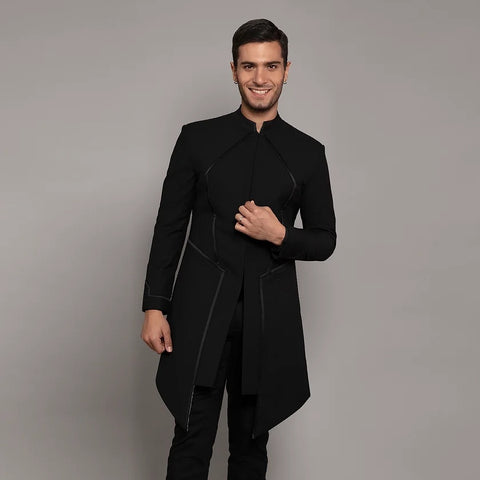Achkan Set RJ218 Black THE HOUSE OF GOVINDA