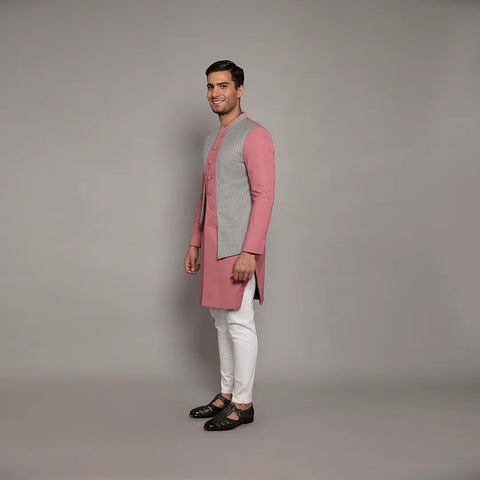 Achkan Set RJ263 Pink THE HOUSE OF GOVINDA