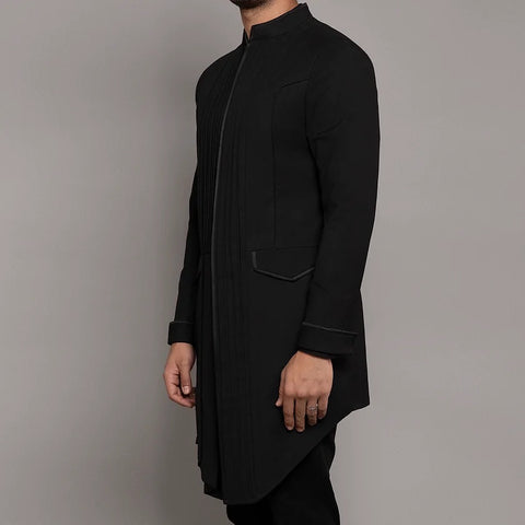 Achkan Set RJ196B Black THE HOUSE OF GOVINDA
