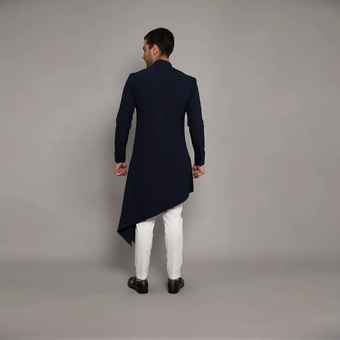 Kurta Set RS144 Navy Blue THE HOUSE OF GOVINDA