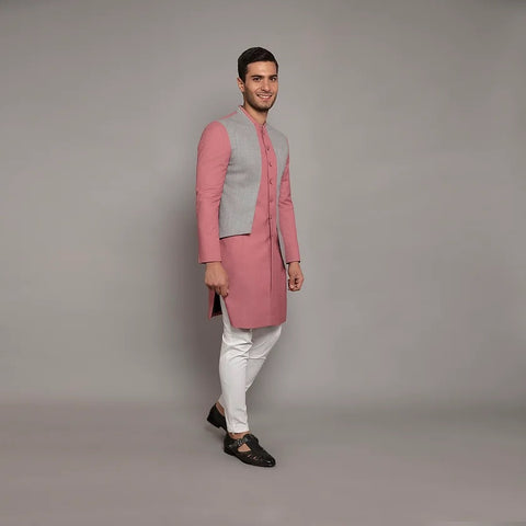 Achkan Set RJ263 Pink THE HOUSE OF GOVINDA